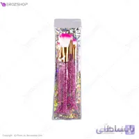 ست برس آرایشی طرح پری دریایی مجموعه 4 عددی