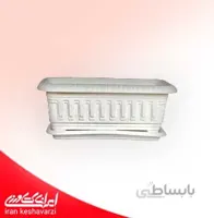 گلدان پلاستیکی مستطیلی طرح دار کلاسیک مدل 602