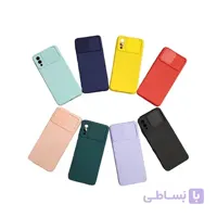 گارد طرح سیلیکونی محافظ لنز دار کشویی IPHONE