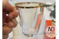 استکان پاشاباغچه سری پنگوئن لب طلا کد 55213