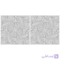 دیوارپوش تندیس و پیکره شهریار مدل امای کد W1010 19 بسته 8 عددی