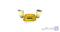 پیش دستی و لیوان یکبار مصرف طرح مینیون ها مجموعه 20 عددی