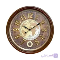 ساعت دیواری چوبی شوبرت مدل 6424