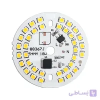 ال ای دی 18 وات 220 ولت گرد سفید افتابی سایز 54 میلیمتر