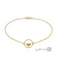 دستبند طلا زنانه طرح قلب کد LB104