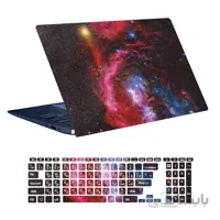 اسکین لپ تاپ طرح Space کد ۹۱ به همراه استیکر کیبورد