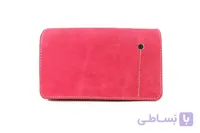 کیف دوشی کوچک زنانه چرم طبیعی صورتی