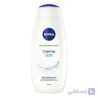 شامپو بدن کرمی NIVEA مدل SOFT حاوی روغن بادام درحجم 250 میلی لیتر ا nivea body shampoo model cream soft 250ml