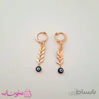 گوشواره اویز زنانه زد جی جولری مدل چشم نظر کد 1907