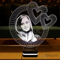 چراغ خواب سه بعدی چهره شما (بالبینگ) طرح فضا (سفید)