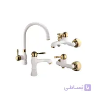 ست شیرآلات البرز روز مدل مارگارت سفید