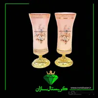 گلدان مدل رز صورتی کد G997 کریستال سازان
