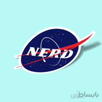 استیکر NASA Nerd Logo Parody