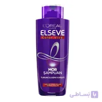 شامپو ضد زردی لورآل LOREAL ELSEVE مناسب موهای دکلره شده و بلوند ۲۰۰ میل