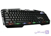 کیبورد تسکو مدل TK 8021L سری RGB با حروف فارسی | TSCO Keyboard USB Wired RGB ا TSCO Keyboard USB Wired RGB TK 8021L0