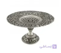 شیرینی خوری نقره نما پتینه کاری شده