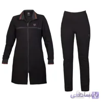 مانتو و شلوار زنانه نخی اسپرت طرح نایک (1011)