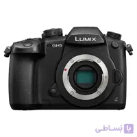 دوربین دیجیتال PANASONIC LUMIX GH5 4K، دوربین بدون Mirrorless با سرعت 20.3 مگاپیکسلی با سنسور MOS زنده دیجیتال، IIS 5-Axis Dual 2.0، 4K 4: 2: 2 10 بیتی ویدئو، Full HDMI خروجی، 3.2 اینچ LCD، DC-GH5 (سیاه) ا PANASONIC LUMIX GH5 4K Digital Camera, 20.3 Megapixel Mirrorless Camera with Digital Live MOS Sensor, 5-Axis Dual I.S. 2.0, 4K 4:2:2 10-Bit Video, Full-Size HDMI Out, 3.2-Inch LCD, DC-GH5 (Black)