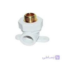 زانو یکسر بوشن فلزی دیواری 20 در 3/4