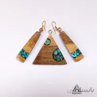 نیم ست فیروزه کوبی چوبی طرح ملیحه