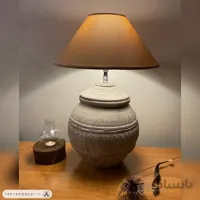 آباژور رومیزی سفالی نیه نور