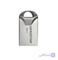 فلش مموری کینگ استار مدل KS218 silver ظرفیت ۳۲ ا Kingstar flash memory, silver model KS218, 32GB