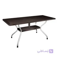 میز مستطیل 8 نفره پایه فلزی ناصر پلاستیک 920
