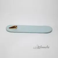 عودسوز مستطیل با پرنده طلا- آبی