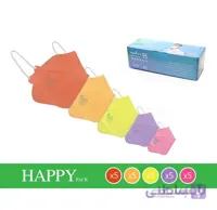 ماسک تنفسی چهار لایه سه بعدی نانو مدل هپی (۲۵ عدی) ا 3d face mask happy nano