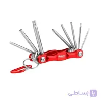 مجموعه 8 عددی آچار ستاره ای تاشو رونیکس مدل RH-2041