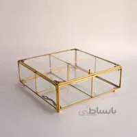 باکس شیشه ای مربع چهار قسمتی