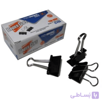 گیره دوبل سایز 25میلی متر بسته 12 عددی