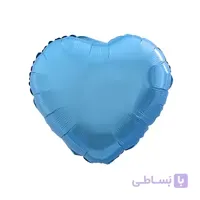 بادکنک فویلی قلب آبی
