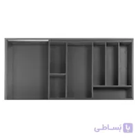 جای قاشق چنگال کشوی کابینتی چوبی موکا ملونی