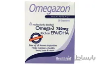 کپسول ژلاتینی امگازون هلث اید ا Health Aid Omegazon Softgels کد 440019