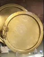 سینی گرد طرح انتیک سایز بزرگ