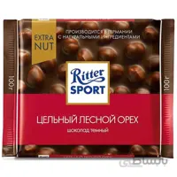 شکلات تلخ فندق اکسترا Ritter Sport 100g
