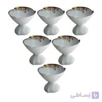 مجموعه ظروف هفت سین 6 پارچه مدل سوسن کد 100