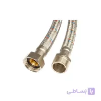 شیلنگ خرطومی استیل یکسر مغزی نهروان سایز 1 2 طول 50