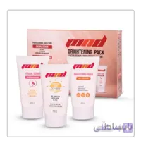 پک ضد لک اسکراب لایه بردار صورت کرم ضد آفتاب MND ا MND Brightening Pack