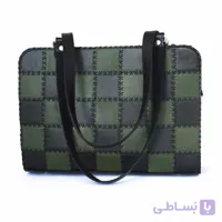 کیف رودوشی چرم طبیعی مدل تکه دوزی