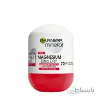 رول ضد تعریق مدل منیزیم الترا دری گارنیه حجم 50 میل ا Magnesium Ultra Dry Antiperspirant roll Garnier