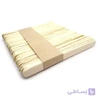 چوب بستنی خانه سازی طول 11 سانتی‌متر عرض 10 میلی‌متر بانداژدار بسته 49 عددی