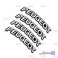 برچسب لاستيک برجسته طرح Peugeot