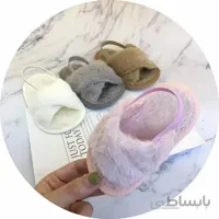 صندل نوزادی خز دار ضربدری
