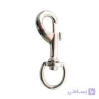 مدبر کیف ته گرد فلزی نقره‌ای طول 8.5 سانتی‌متر