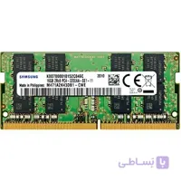 رم لپ‌تاپ DDR4 تک کاناله 2400 مگاهرتز CL17 سامسونگ مدل 2Rx8 ظرفیت 16 گیگابایت