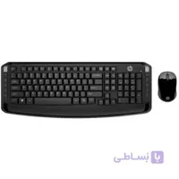 کیبورد و ماوس بی سیم اچ پی مدل 300 ا HP 300 Wireless Keyboard and Mouse