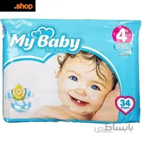 پوشک مای بیبی سایز 4 بسته 34 عددی کد۲۰۴۸