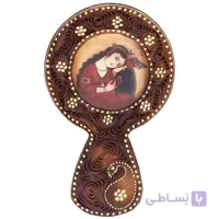 آینه دستی چرم کدCH-4